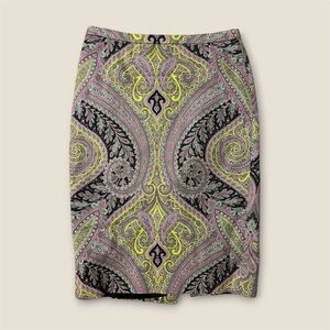 J. Crew Paisley Pencil Skirt